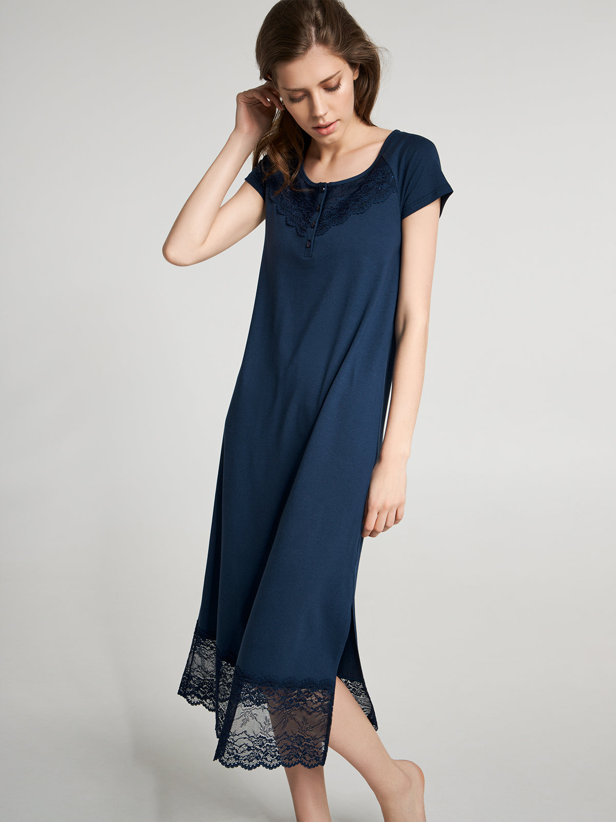 Long sleeved nightdress SAPPHIRE