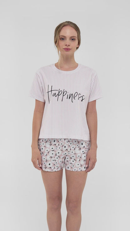 Pyjama with shorts HAPPINESS